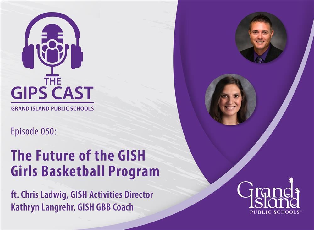 GIPS Cast podcast graphic with headshots of Chris Ladwig and Kathryn Langrehr